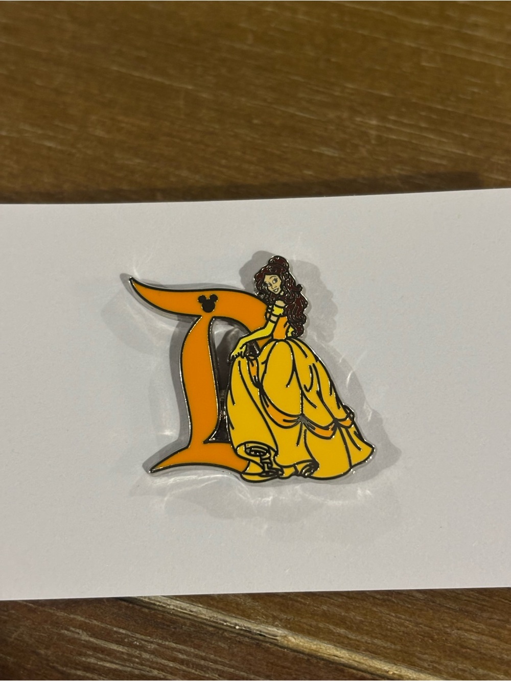 Belle Disneyland D hidden Mickey Pin